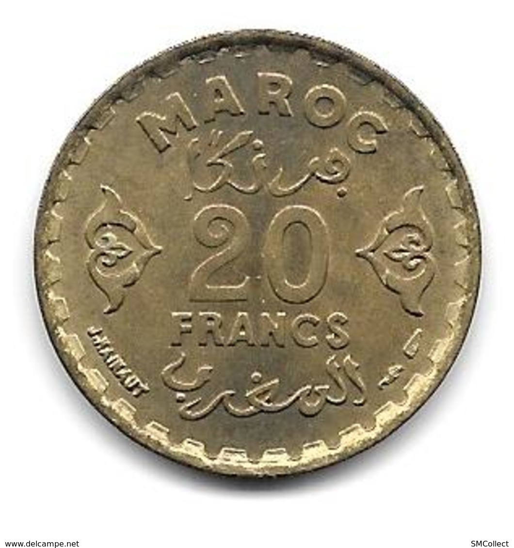 Maroc. 20 Francs AH 1371. Etat Superbe (66) - Morocco