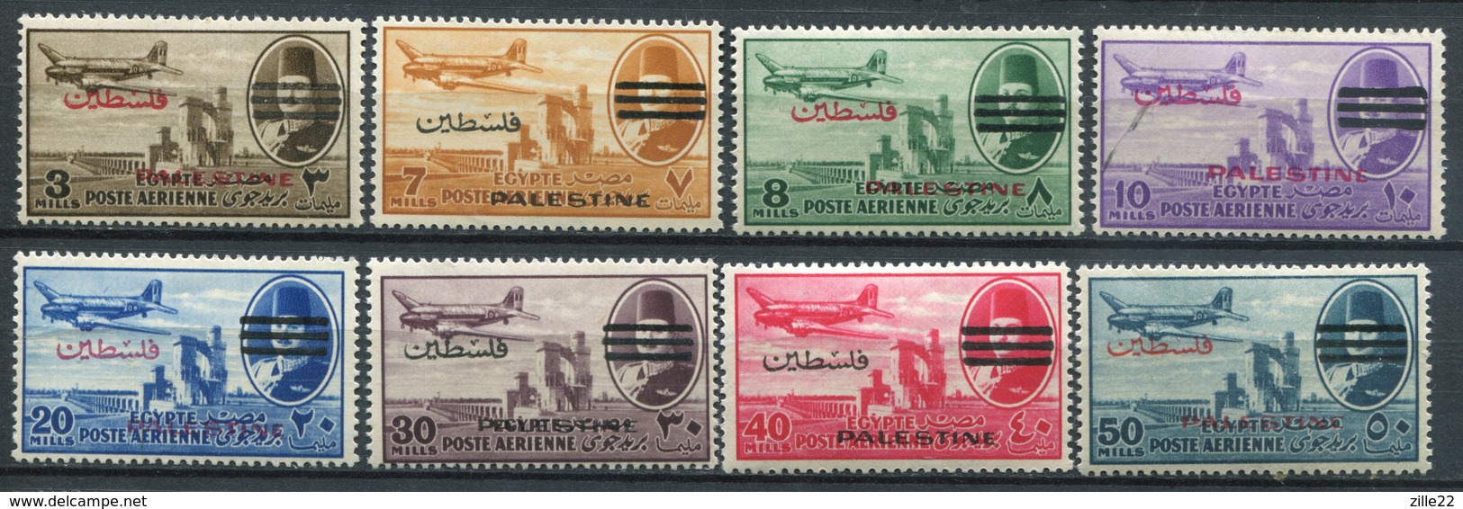 Palästina Palestine - Ägypten Besatzung Mi# Aus 52-61 Postfrisch MNH - Palästina