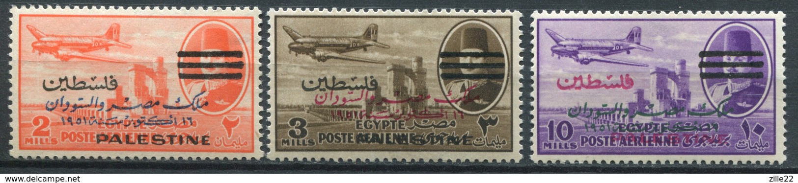 Palästina Palestine - Ägypten Besatzung Mi# 64,65,67 Postfrisch MNH - Palestine