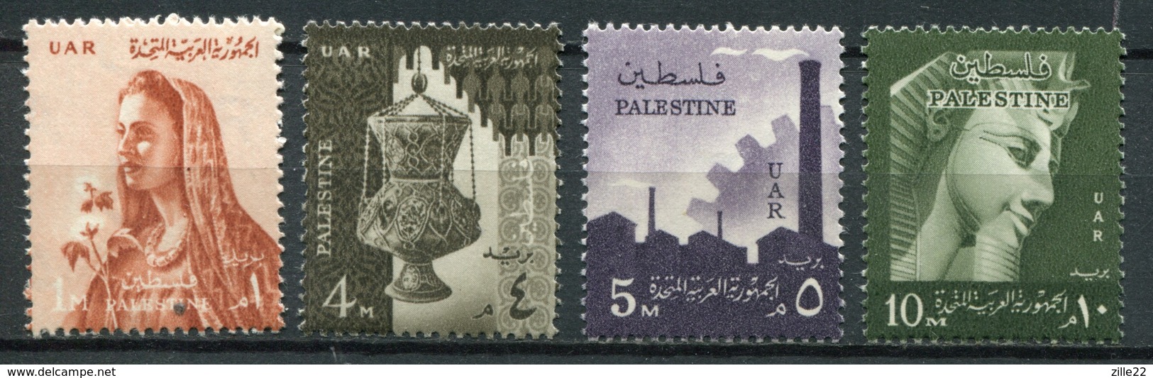 Palästina Palestine - Ägypten Besatzung Mi# 105-108 Postfrisch MNH - Palästina