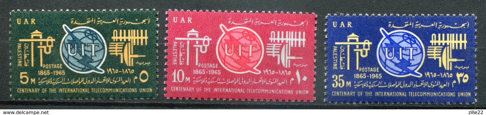 Palästina Palestine - Ägypten Besatzung Mi# 163-165 Postfrisch MNH "UNO" U.I.T. - Palästina