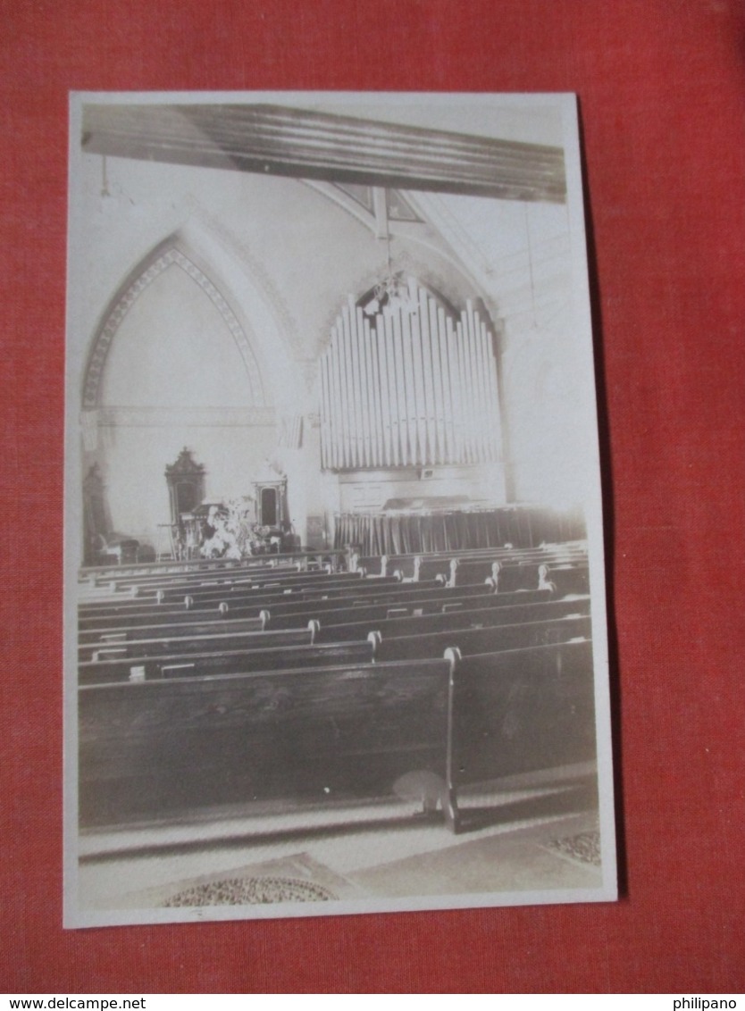 RPPC  Organ Vermont Church Notation On Back   Ref  3852 - To Identify