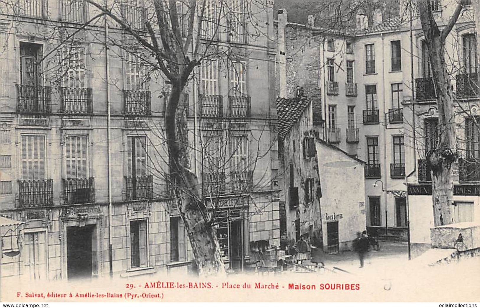 Amélie Les Bains         66         Place Du Marché. Maison Souribes     (voir Scan) - Otros & Sin Clasificación