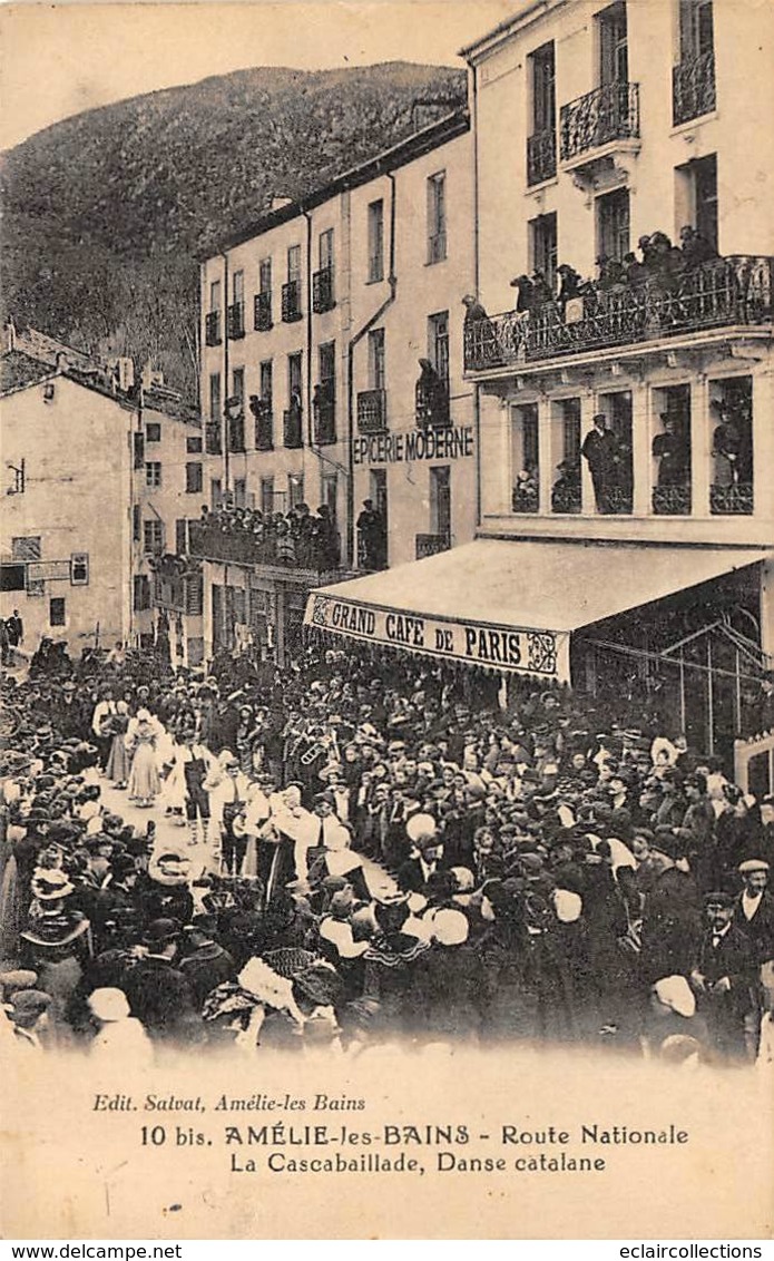 Amélie Les Bains         66         Route Nationale La Cascabillade. Danse Catalane      (voir Scan) - Otros & Sin Clasificación