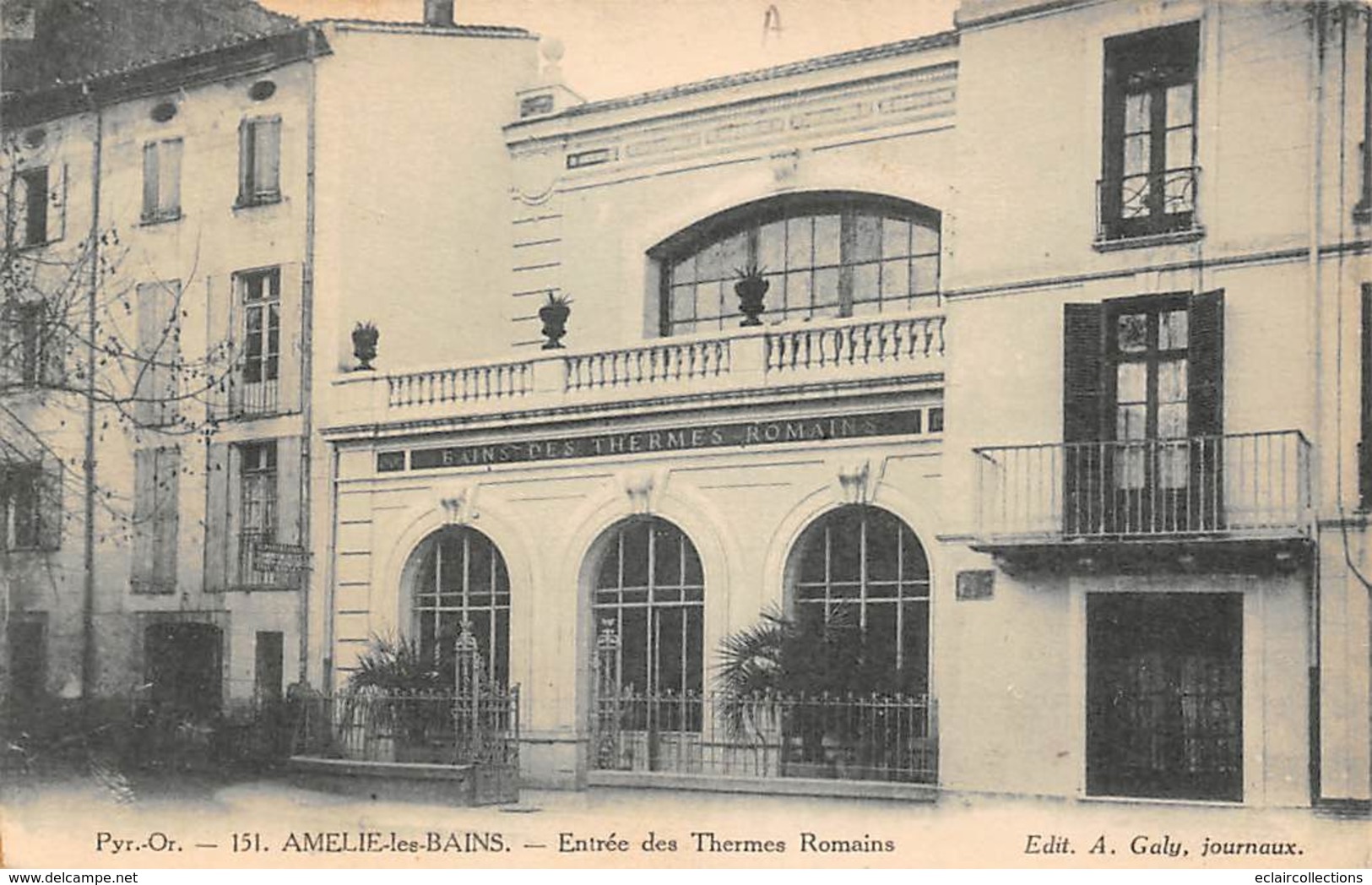 Amélie Les Bains         66           Entrée Des Thermes Romains    (voir Scan) - Otros & Sin Clasificación