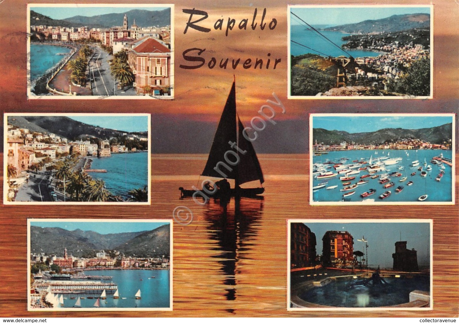 Cartolina Rapallo Vedute 1968 (Genova) - Genova