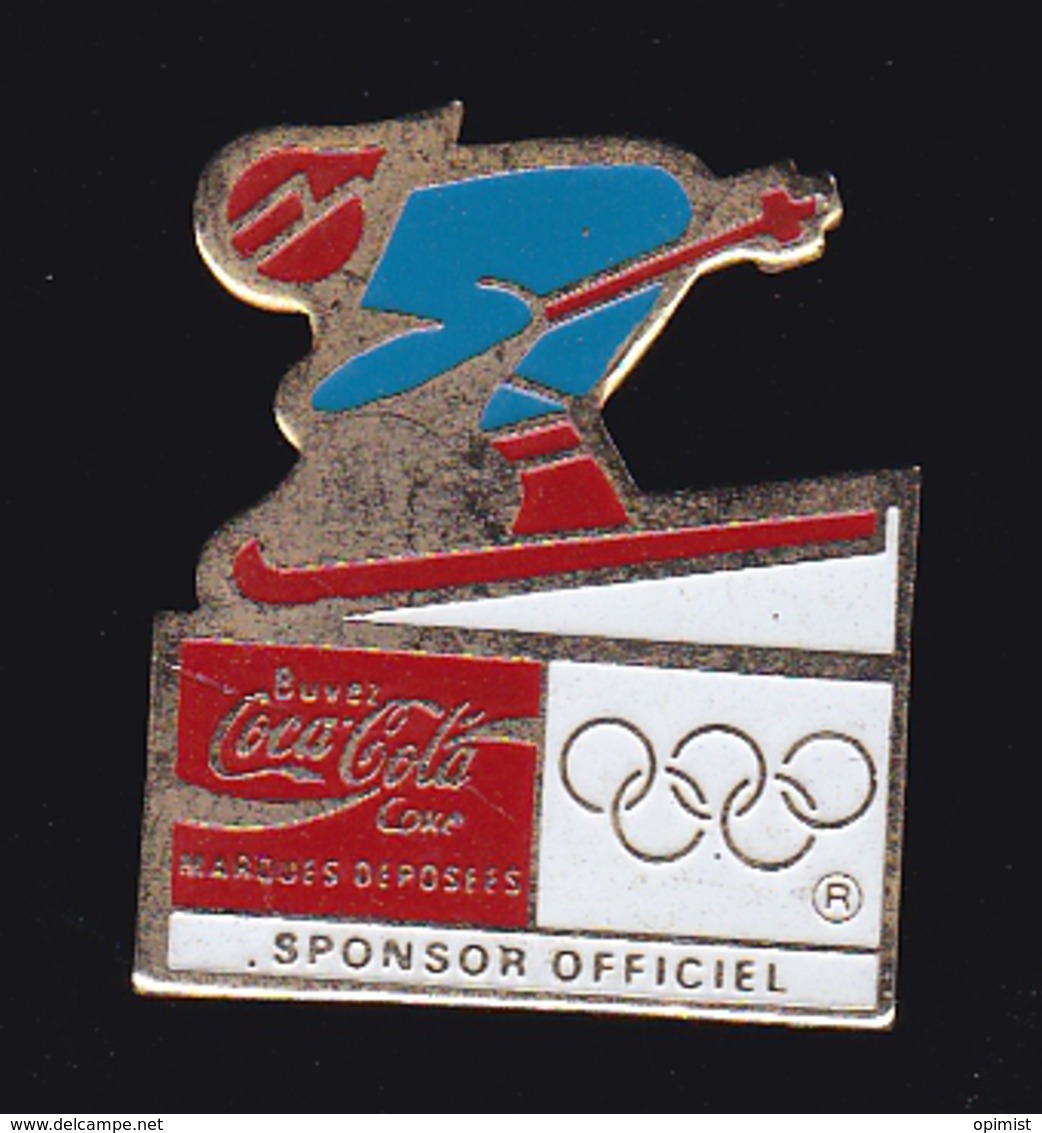 61228-Pin's-ski.Jeux Olympiques.coca-cola.... - Wintersport