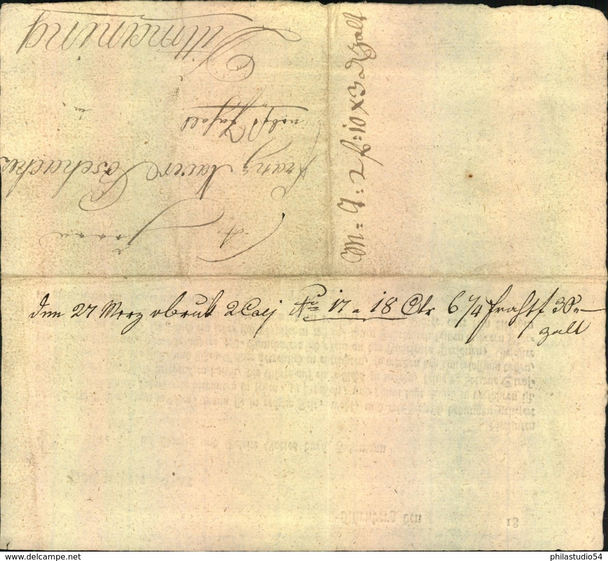 1802, FUHRMANNSBRIEF Mit Gedrucktem Teil Von NÜRNBERG - Prephilately