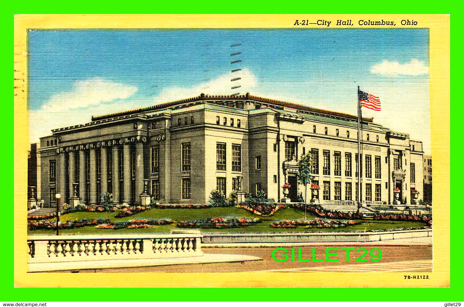 COLUMBUS, OH - CITY HALL - TRAVEL IN 1952 - W. E. AYRES - - Columbus