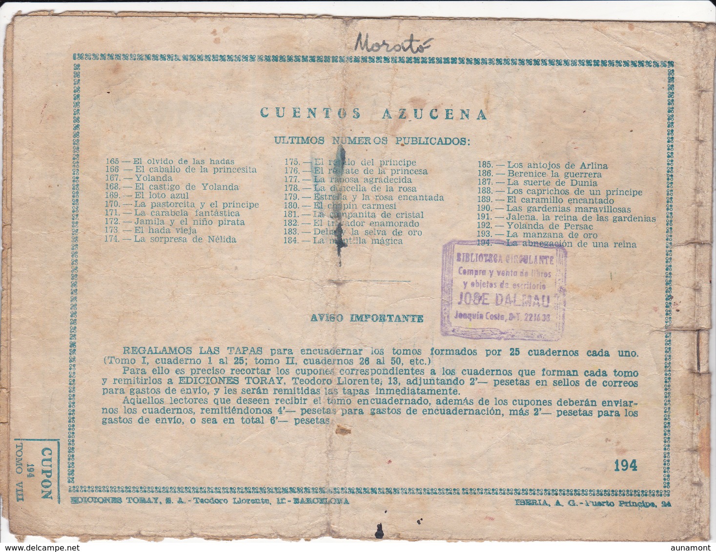 La Abnegacion De La Reina Nº 194 - Other & Unclassified