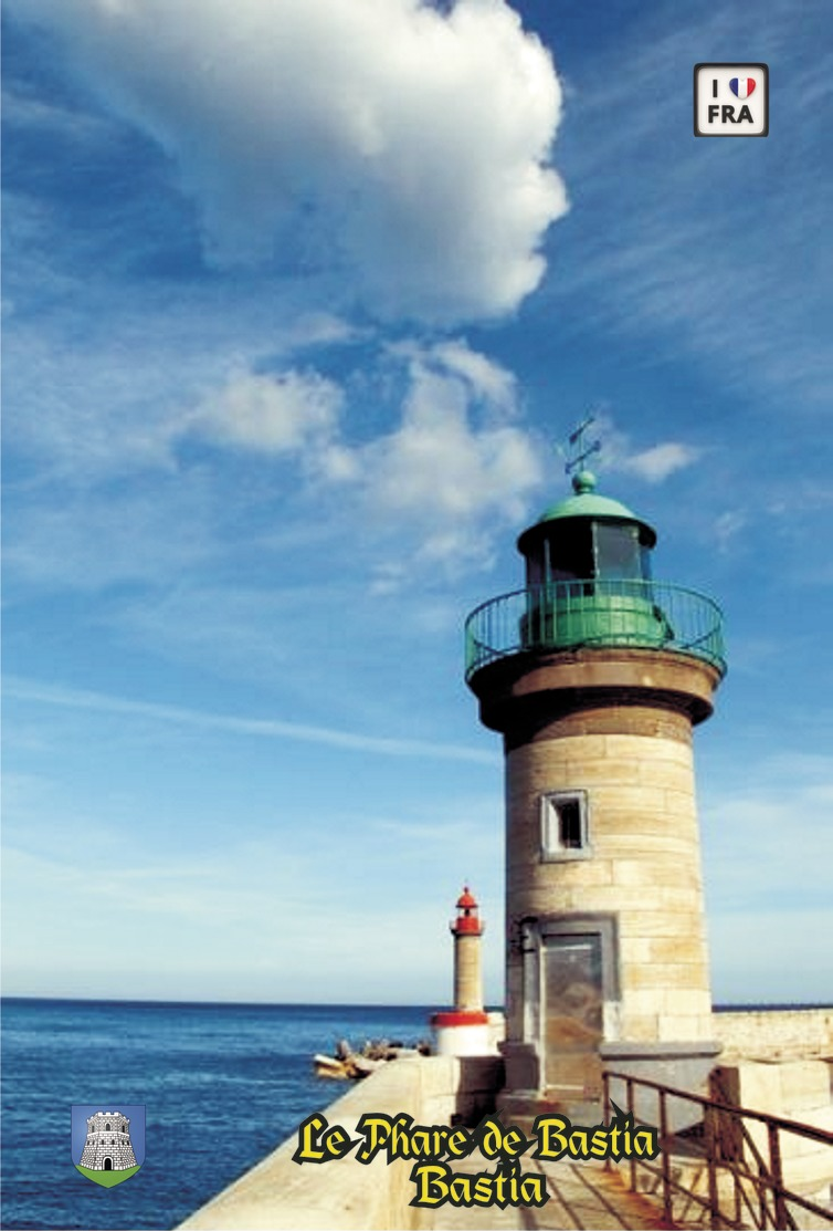 Set 6 Cartes Postales, Phares, Lighthouses Of Europe, France,  Bastia, Le Phare De Bastia - Fari