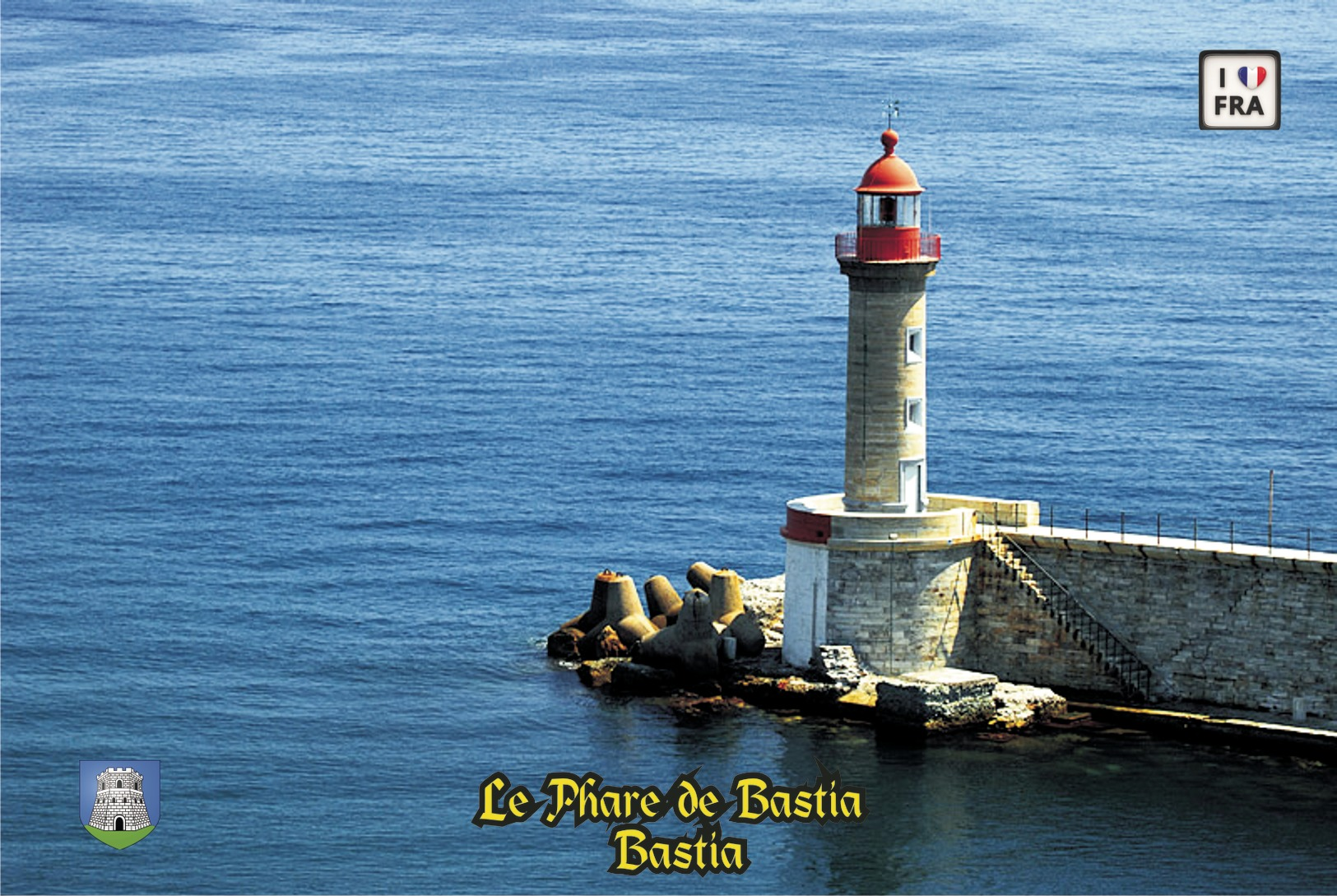 Set 6 Cartes Postales, Phares, Lighthouses Of Europe, France,  Bastia, Le Phare De Bastia - Fari