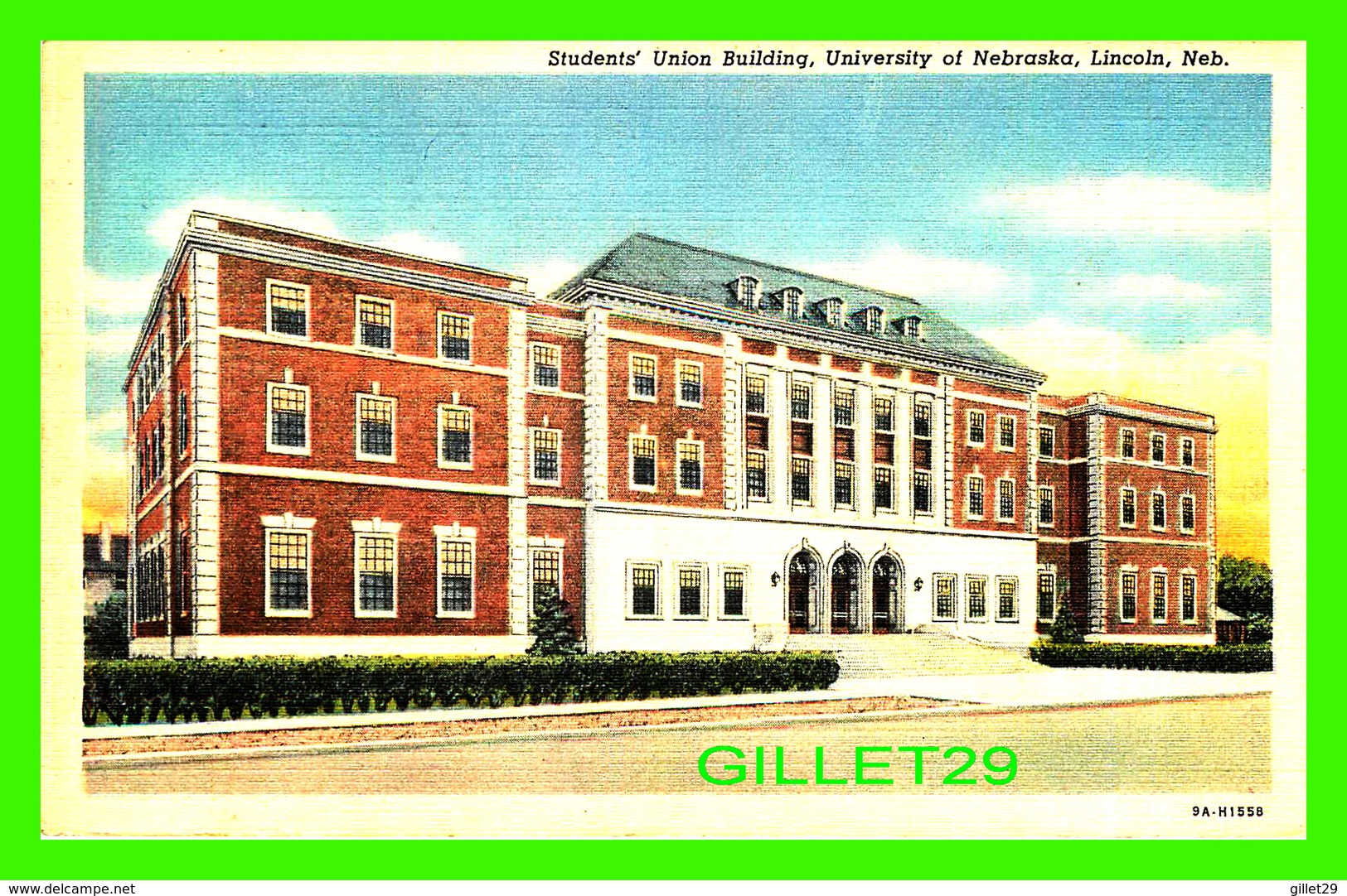 LINCOLN, NE - STUDENT'S UNION BUILDING, UNIVERSITY OF NEBRASKA - TRAVEL IN 1952 - - Lincoln