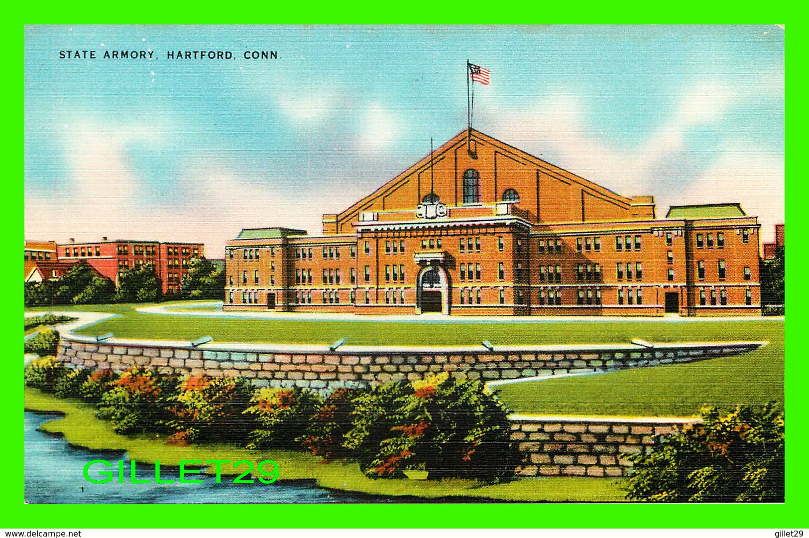 HARTFORD, CT - STATE ARMORY - CAPITOL NOVELTY CO - TRAVEL IN 1952 - - Hartford