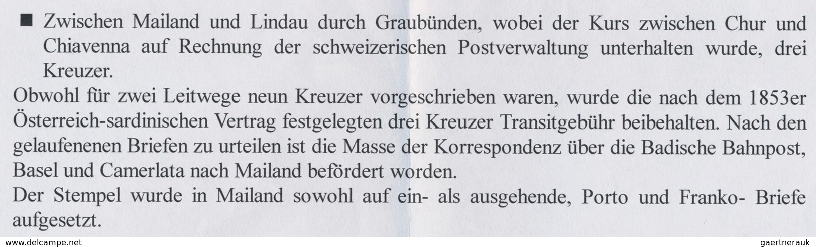 Baden - Marken Und Briefe: 1853, Kabinett-Faltbrief Mit Zweimal 6 Kr. Schwarz Auf Gelb (linke Marke - Autres & Non Classés