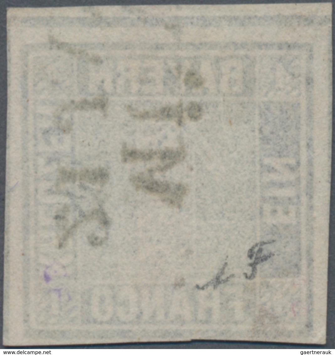 Bayern - Marken Und Briefe: 1849, 1 Kreuzer In B-Farbe Tiefschwarz, Platte 1 Mit L2 "MÜN(CHEN) 21 JA - Andere & Zonder Classificatie