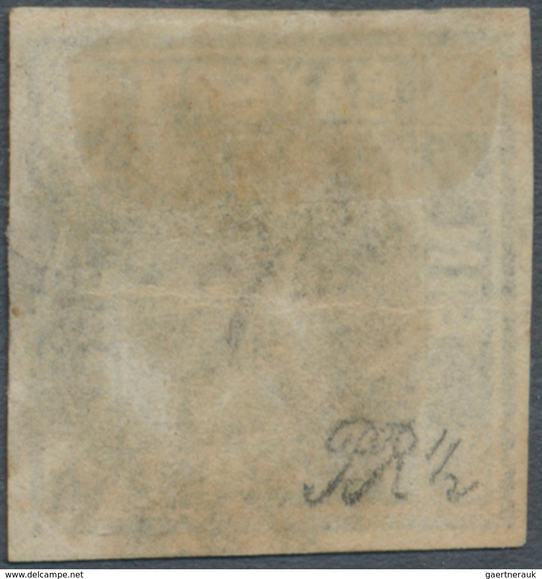 Bayern - Marken Und Briefe: 1849, SCHWARZER EINSER 1 Kr. Schwarz (fast B-Farbe), Platte 2 Mit Zentri - Sonstige & Ohne Zuordnung