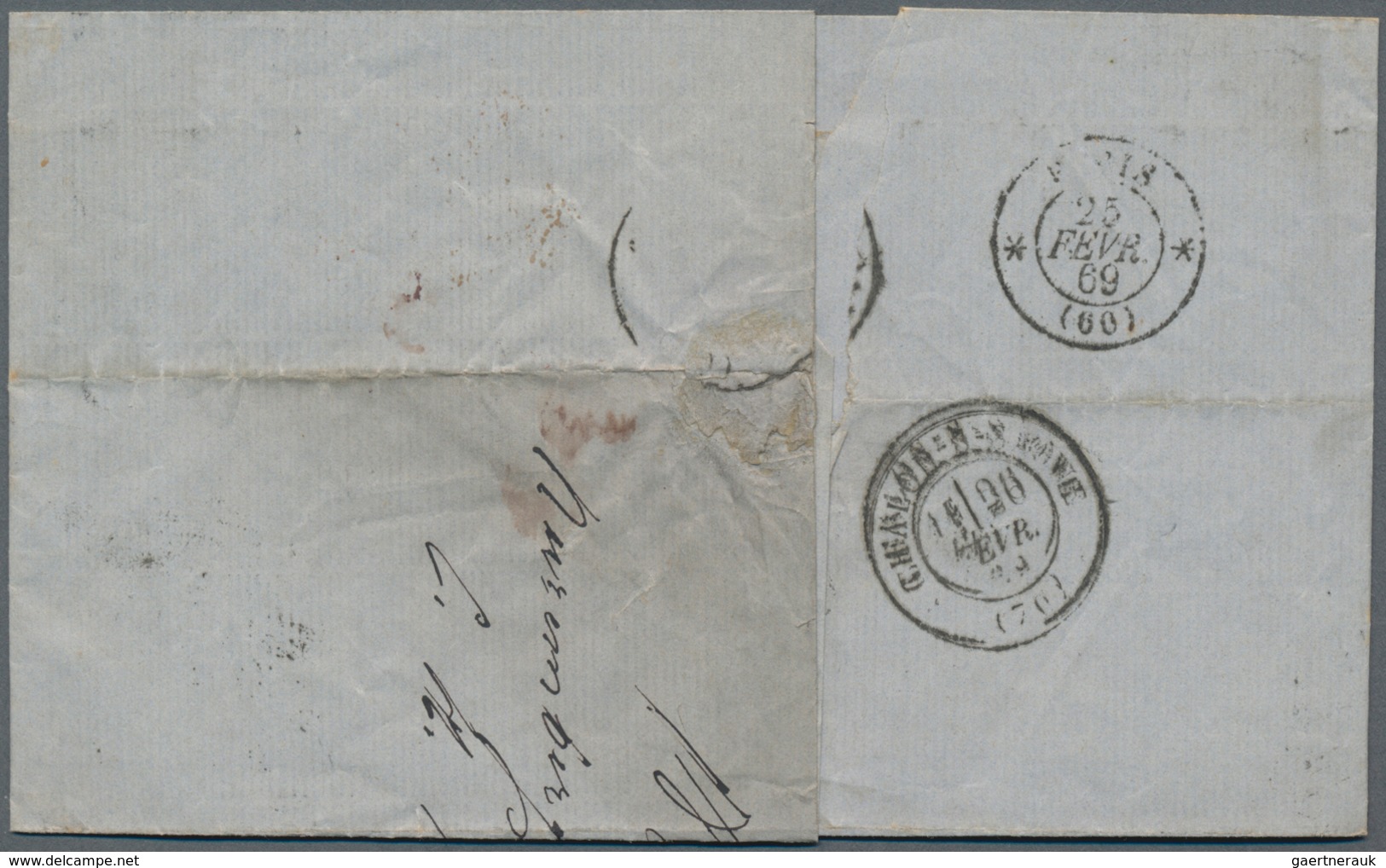Bayern - Marken Und Briefe: 1867, 12 Kr Hellbraunviolett Wappen, Allseits Gerandet, Entwertet Mit MR - Autres & Non Classés