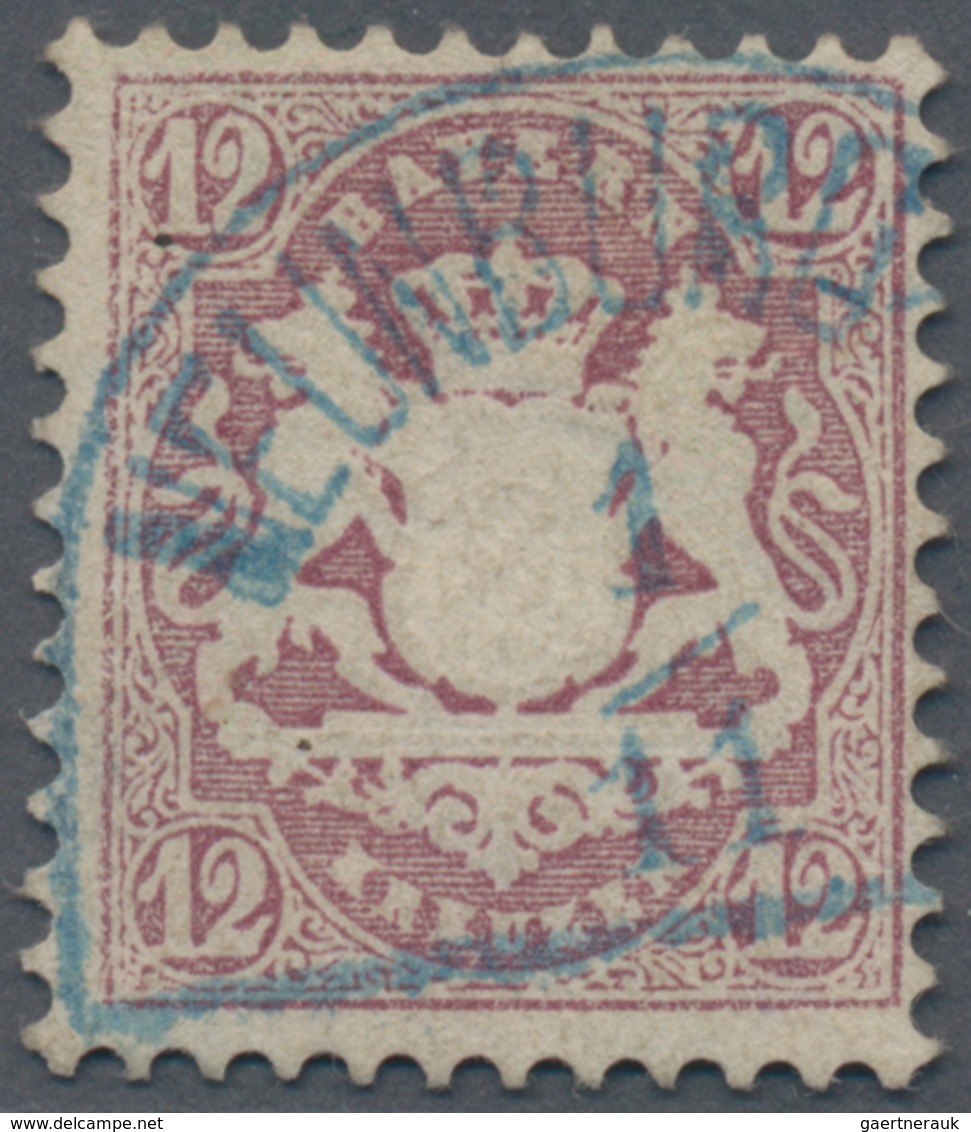 Bayern - Marken Und Briefe: 1870, 12 Kr Lila "enge Rauten", Vollzähniges Und Farbfrisches Kabinettst - Other & Unclassified