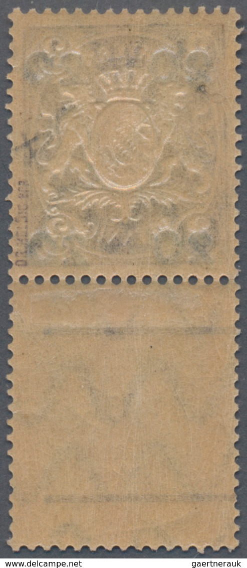 Bayern - Marken Und Briefe: 1920, 20 Auf 3 Pf. Braun (Aufdrucktype I) Auf Mattrotweissem Papier Mit - Other & Unclassified