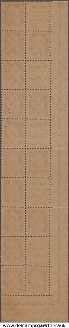 Bayern - Zusammendrucke: 1911/1912, Luitpold 10 Pfg.+Apfelwein, Große Zusammendruck-Einheit Mit S 6. - Other & Unclassified
