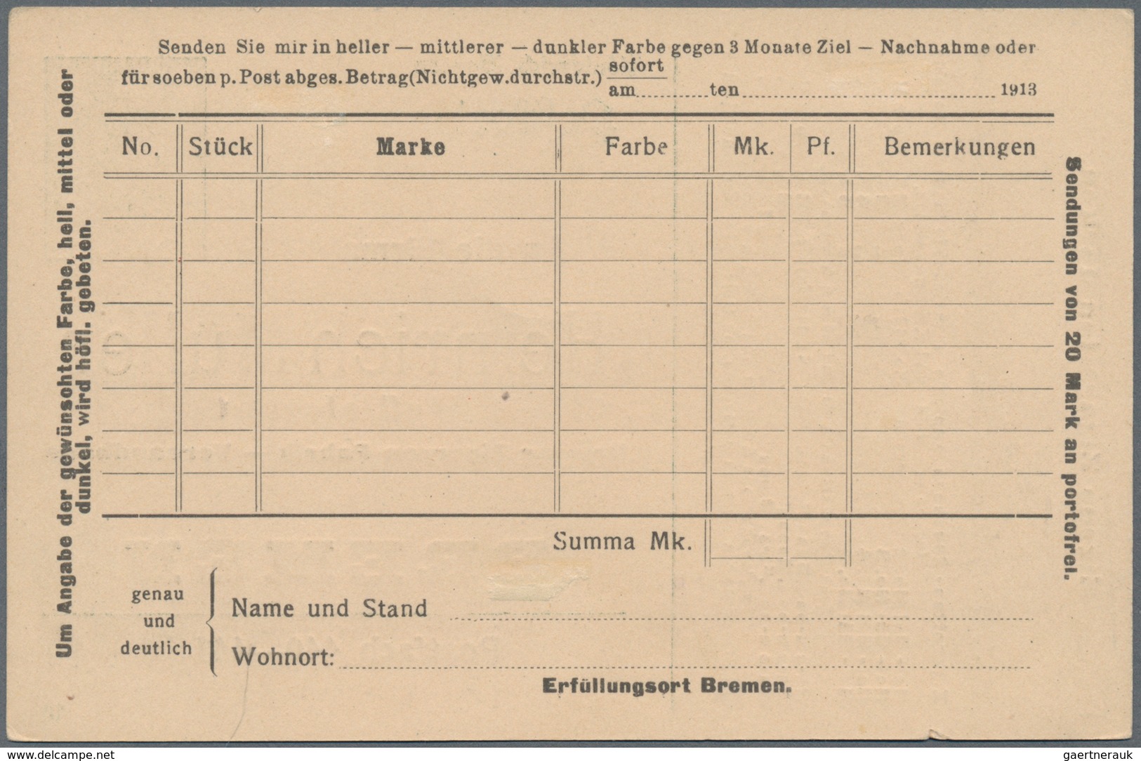 Bayern - Ganzsachen: 1911, Postkarte Prinzregent Luitpold 5 Pf- Grün Mit Zudruck 'Heinrich Müller/Br - Other & Unclassified