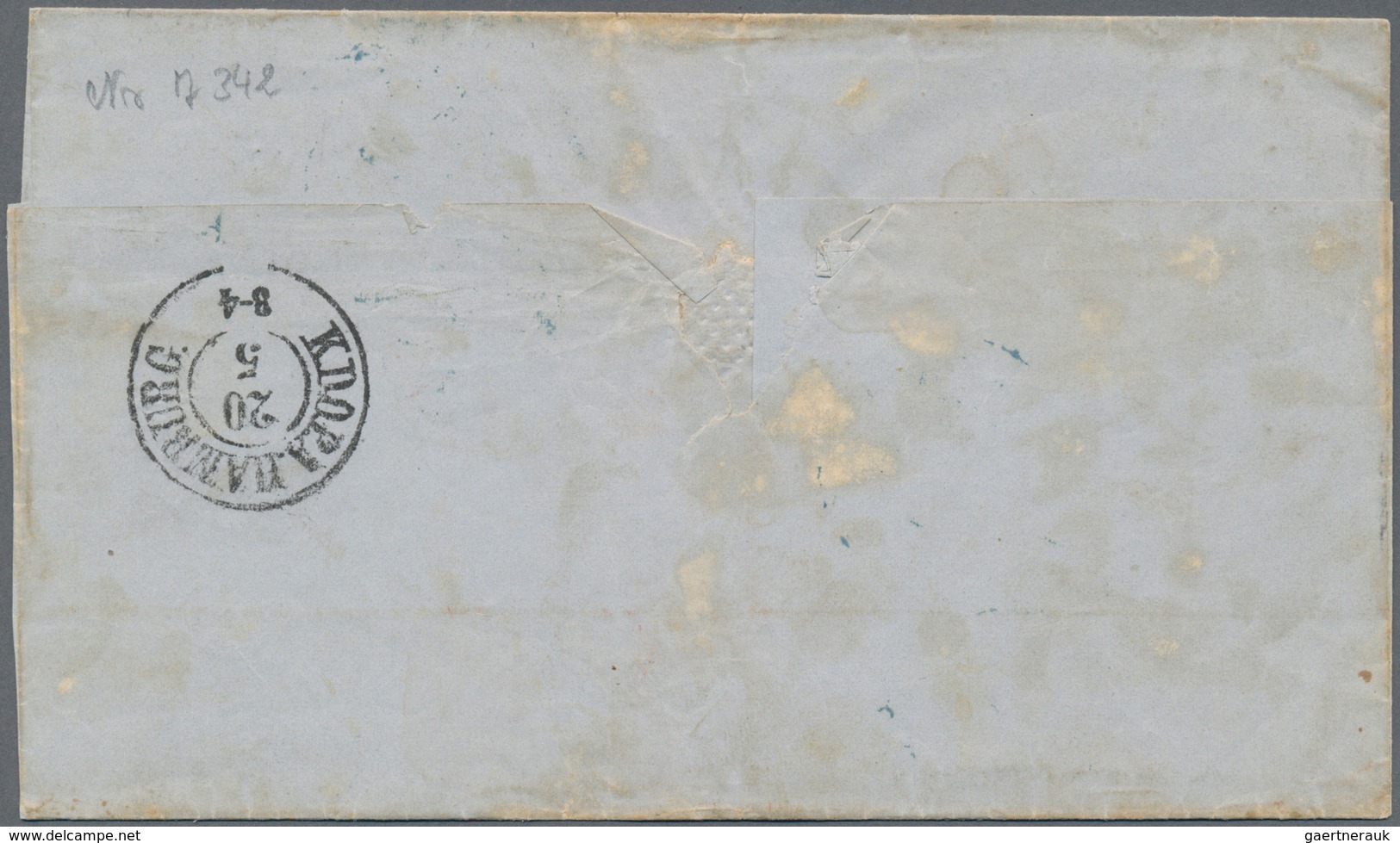 Hannover - Marken Und Briefe: 1851, 1/15 Th Schwarz Auf Graublau, Dreiseitig Voll Bis Breitrandig Ge - Hanover