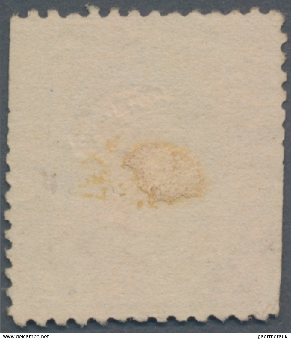 Helgoland - Marken Und Briefe: 1871, ½ S Grünoliv/karminrot, Gezähnt, Mit Blauer Handschriftlicher E - Helgoland