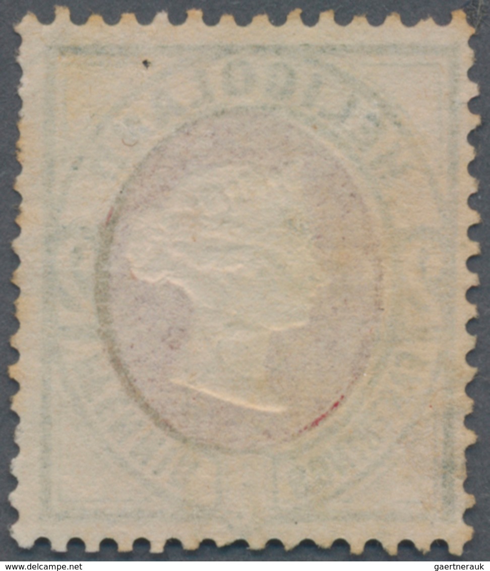 Helgoland - Marken Und Briefe: 1875, 2 Pf./2 F. Grün/lilakarmin Mit Rundstempel Type II "(HELIGOL)AN - Helgoland