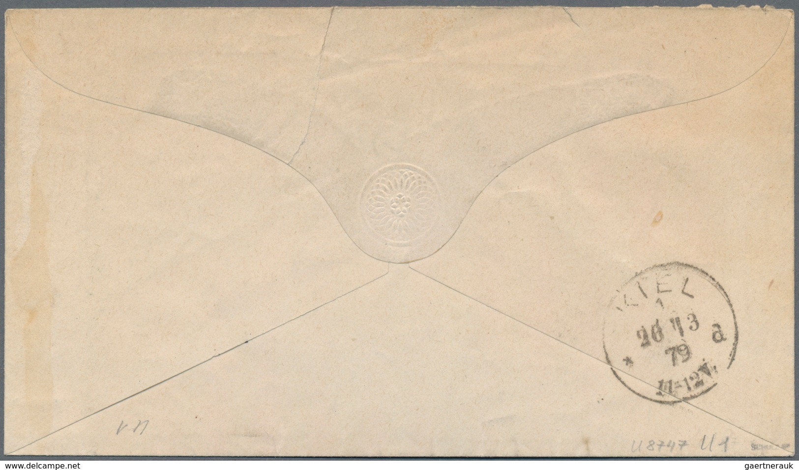 Helgoland - Ganzsachen: 1875, 1½ P./10 Pfg. Ganzsachenumschlag Bedarfsgebraucht Mit Rundstempel Type - Helgoland