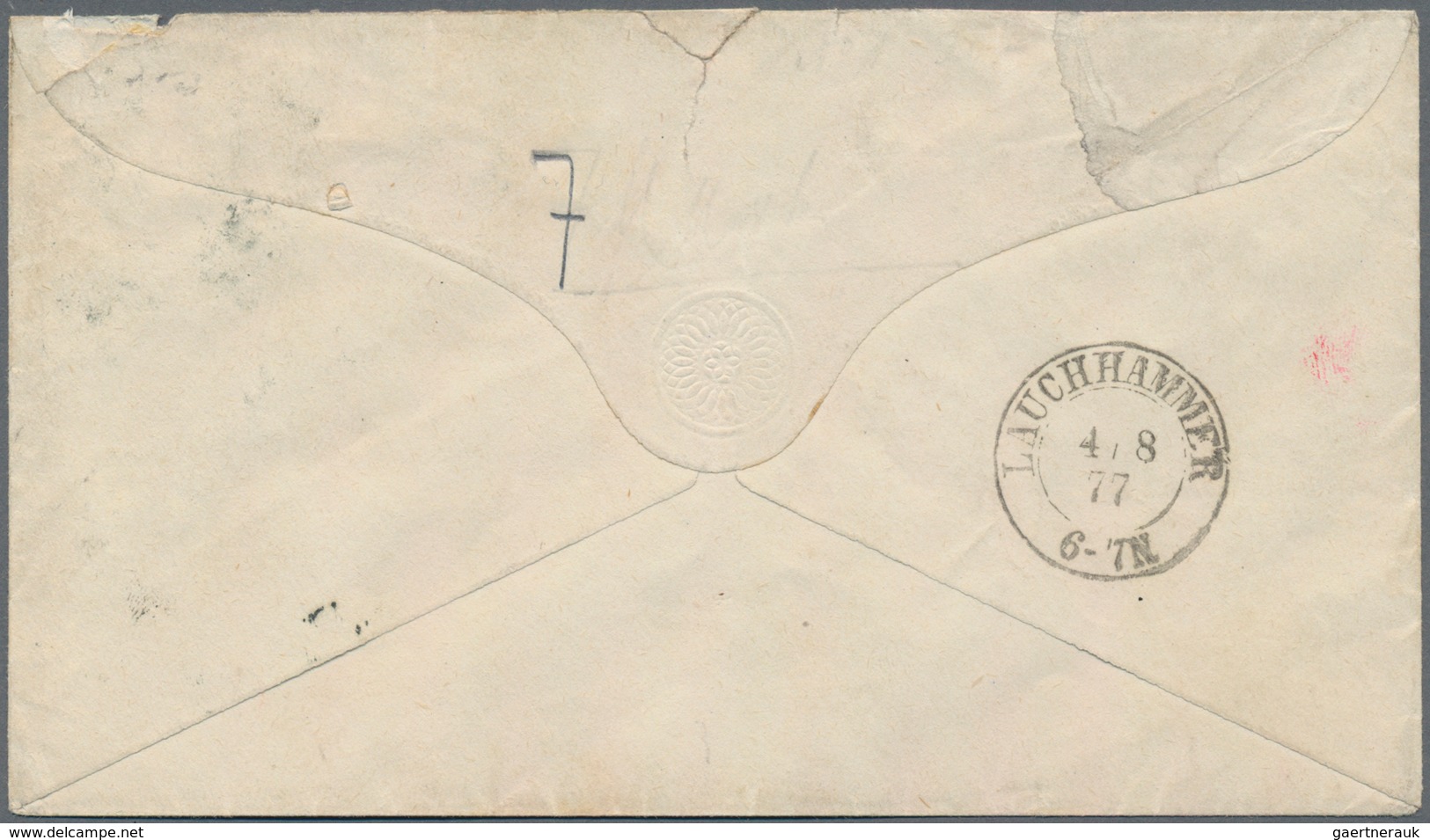 Helgoland - Ganzsachen: 1875, 1½ P./10 Pfg. Ganzsachenumschlag Bedarfsgebraucht Mit Rundstempel Type - Heligoland