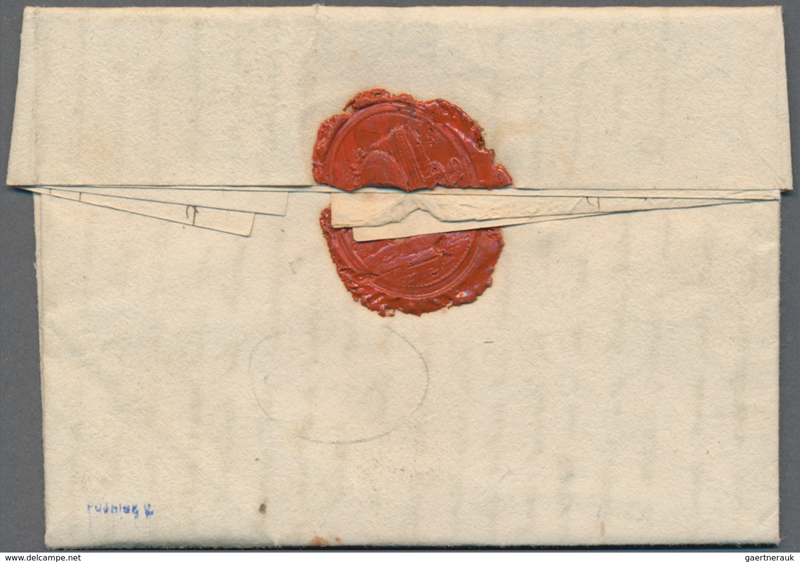 Preußen - Vorphilatelie: 1807. L2 "No. 35 / GRANDE ARMÉE" In Rot Auf Brief Aus Spandau Mit Komplette - Vorphilatelie