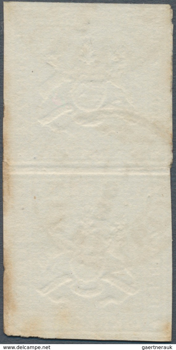 Württemberg - Marken Und Briefe: 1859, 18 Kr. Dunkelblau (ohne Seidenfaden) Im Senkrechten Paar Mit - Andere & Zonder Classificatie