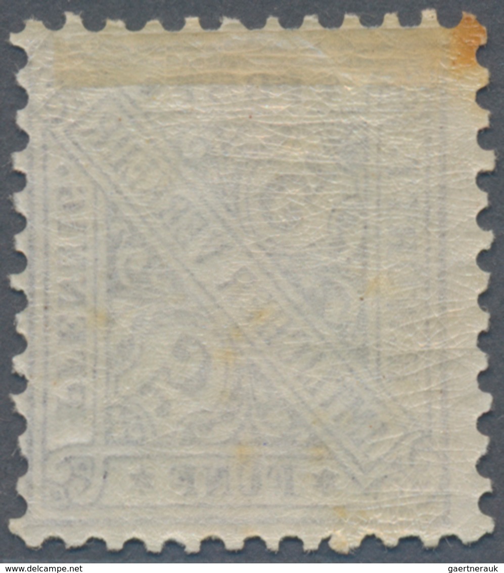 Württemberg - Marken Und Briefe: 1881, Staatsbehördenmarke 5 Pf In Seltener B-Farbe Hellblauviolett, - Other & Unclassified