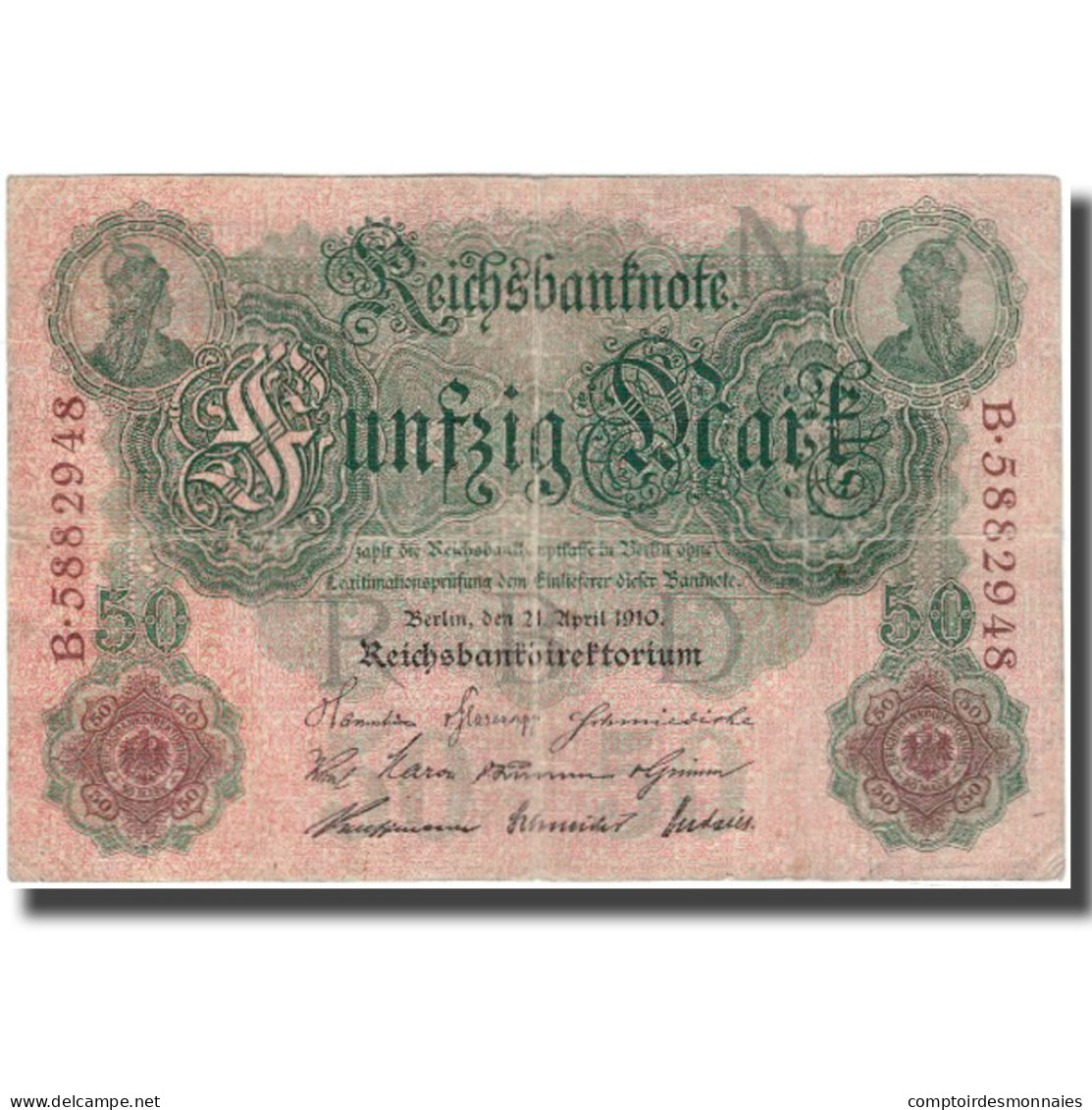 Billet, Allemagne, 50 Mark, KM:41, TB - 50 Mark