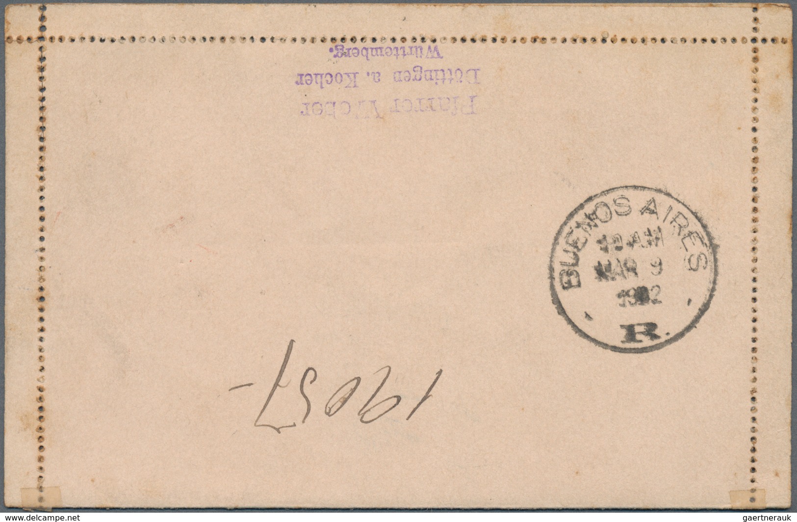 Württemberg - Ganzsachen: 1874-1902 Drei Bessere Ganzsachen, Dabei Korrespondenz-Karte Zu 1 Kr. Von - Sonstige & Ohne Zuordnung