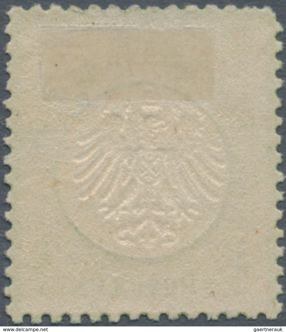 Deutsches Reich - Brustschild: 1872 Kleiner Schild 1/3 Gr. Gelblichgrün Ungebraucht Mit Originalgumm - Ongebruikt