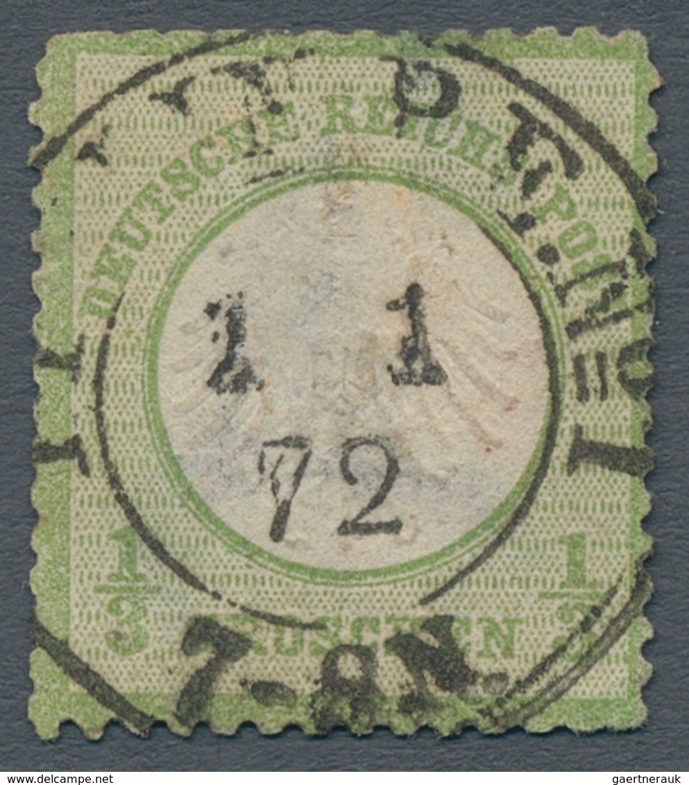 Deutsches Reich - Brustschild: 1872, "½ Gr. Kleiner Schild", Gut Geprägter Wert Mit Beanstandungen U - Unused Stamps