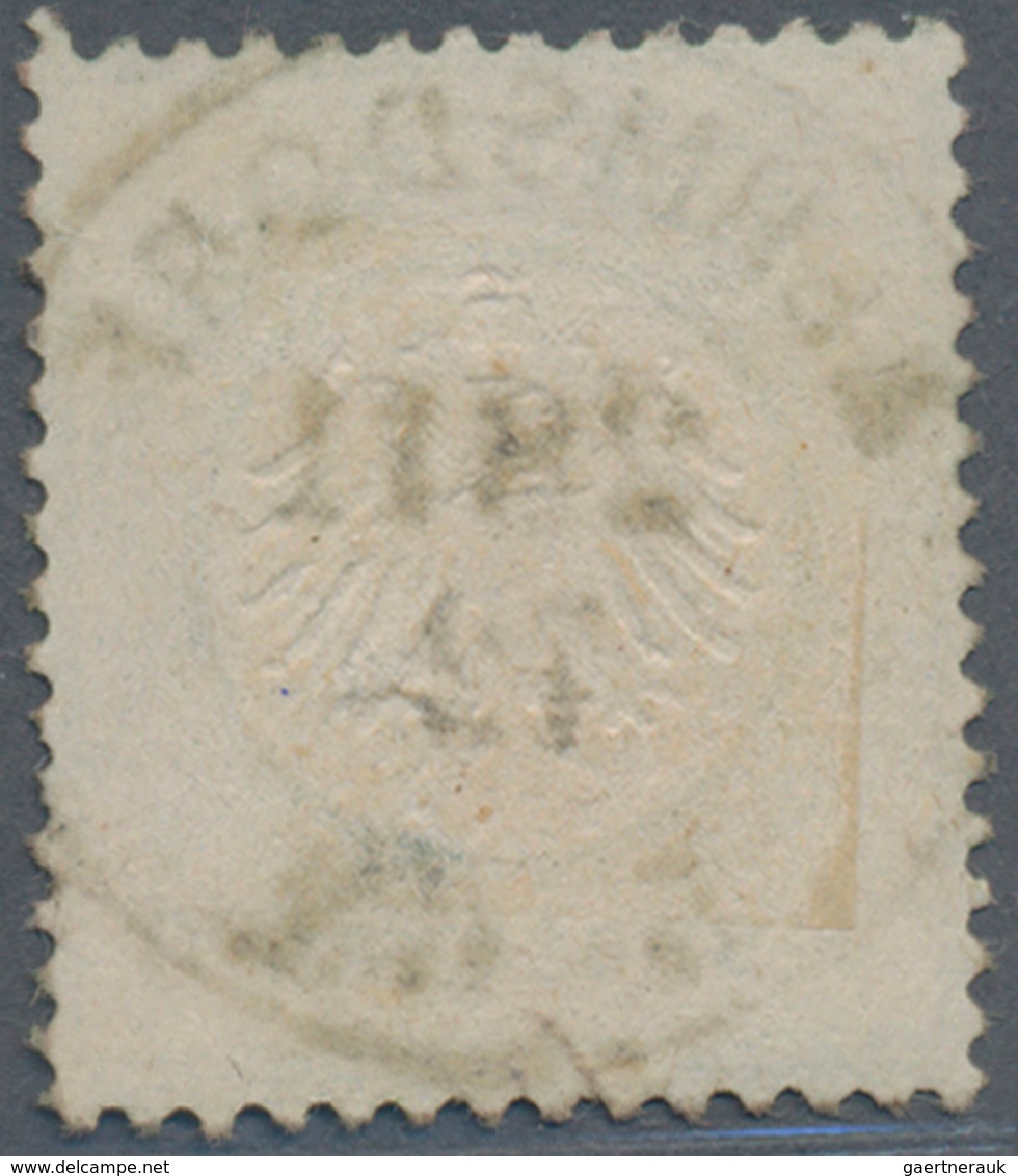 Deutsches Reich - Brustschild: 1872, 1/3 Groschen Smaragdgrün Kleiner Schild Mit Seltenem Stempel "R - Unused Stamps