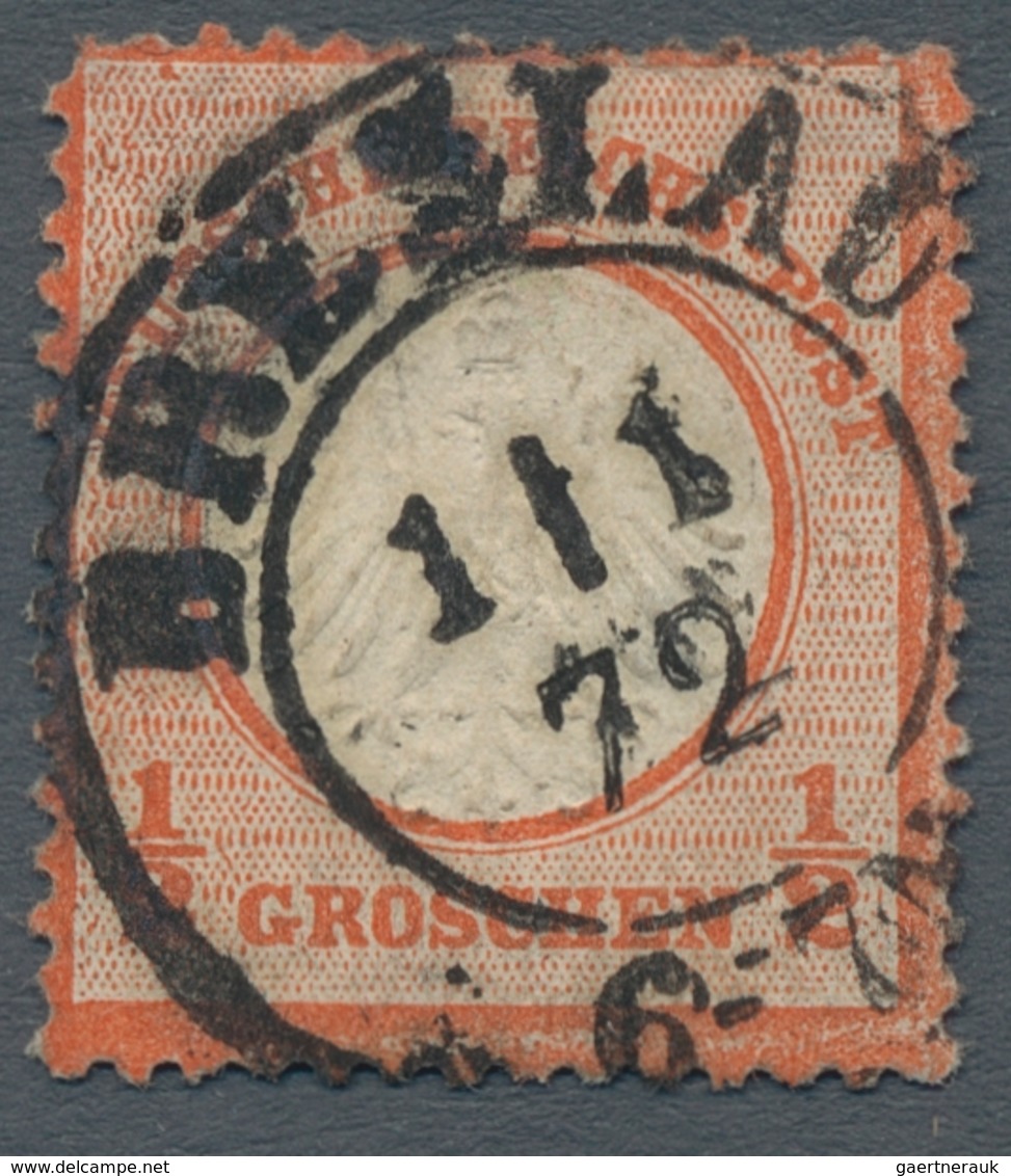 Deutsches Reich - Brustschild: 1872, "½ Gr. Kleiner Schild", Farbfrischer Wert Mit Normalzähnung Und - Unused Stamps