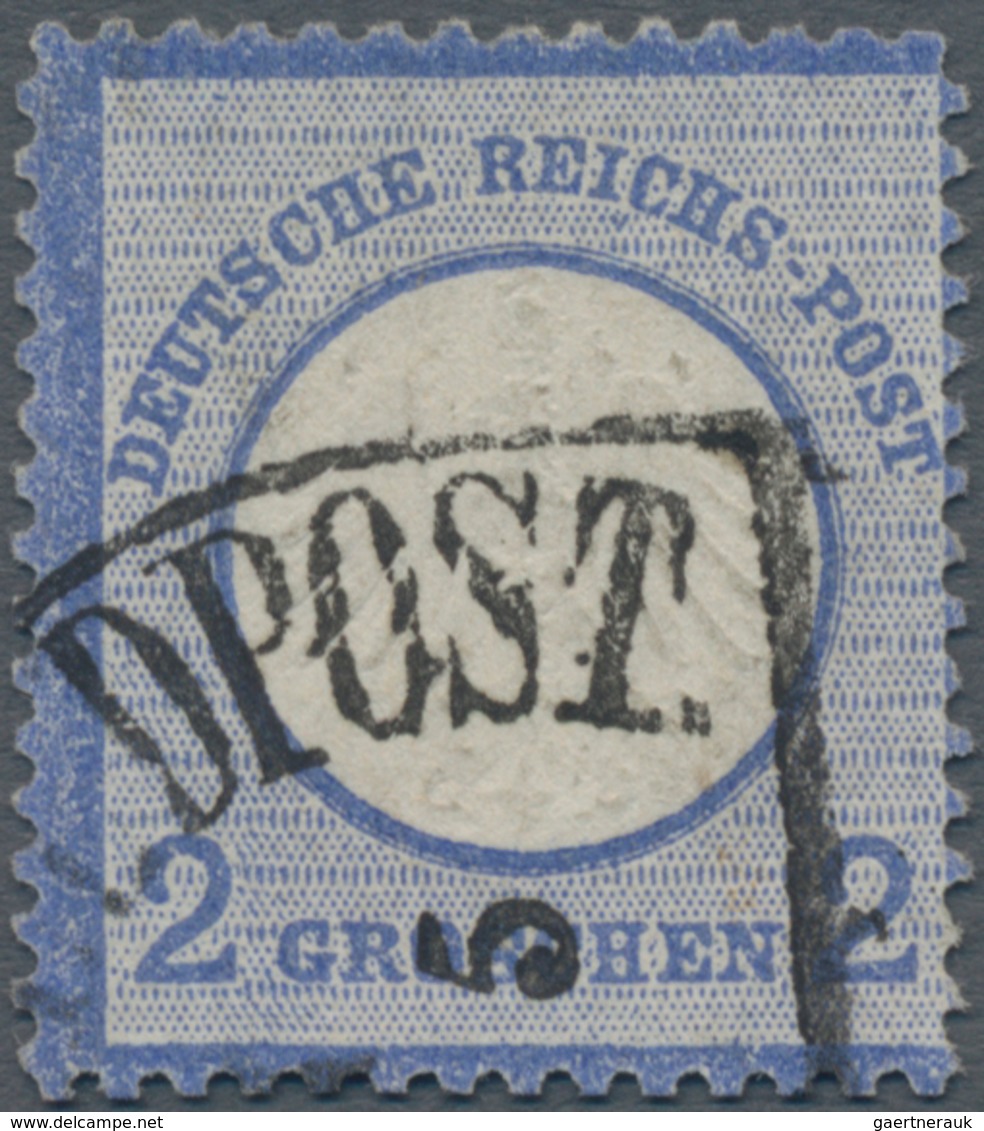 Deutsches Reich - Brustschild: 1872 Kleiner Schild 2 Groschen Blau Mit Bayerischem HK "K.BAYER. FELD - Ongebruikt