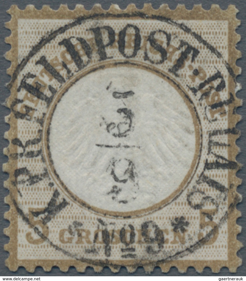 Deutsches Reich - Brustschild: 1872 Kleiner Schild 5 Gr Ocker Mit Ideal-K2 "K.PR.FELDPOST-RELAIS No. - Ungebraucht