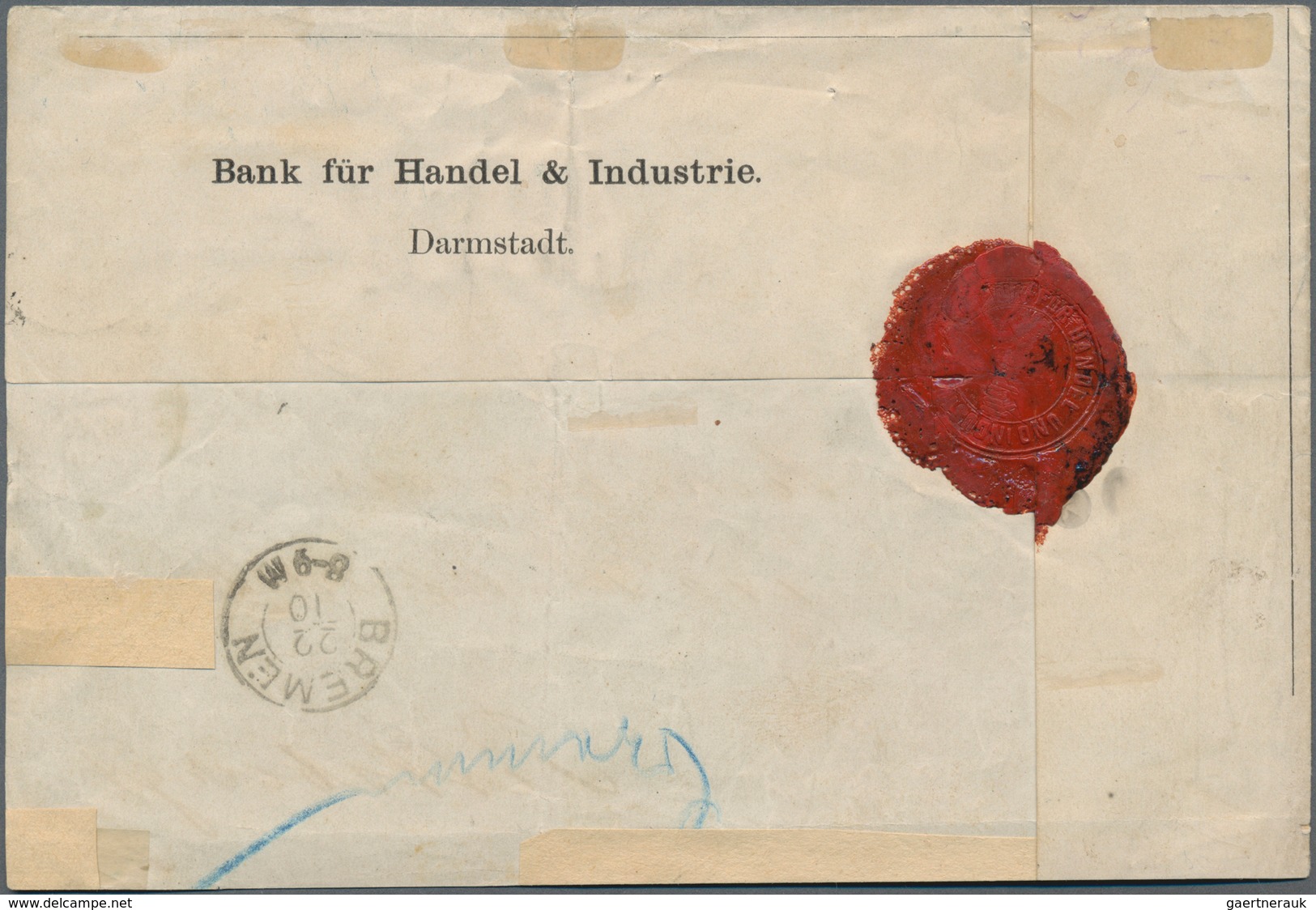 Deutsches Reich - Brustschild: 1873, ÜBERSEE-PAKET Mit Regulärer WÄHRUNGS-MISCHFRANKATUR Innendienst - Unused Stamps