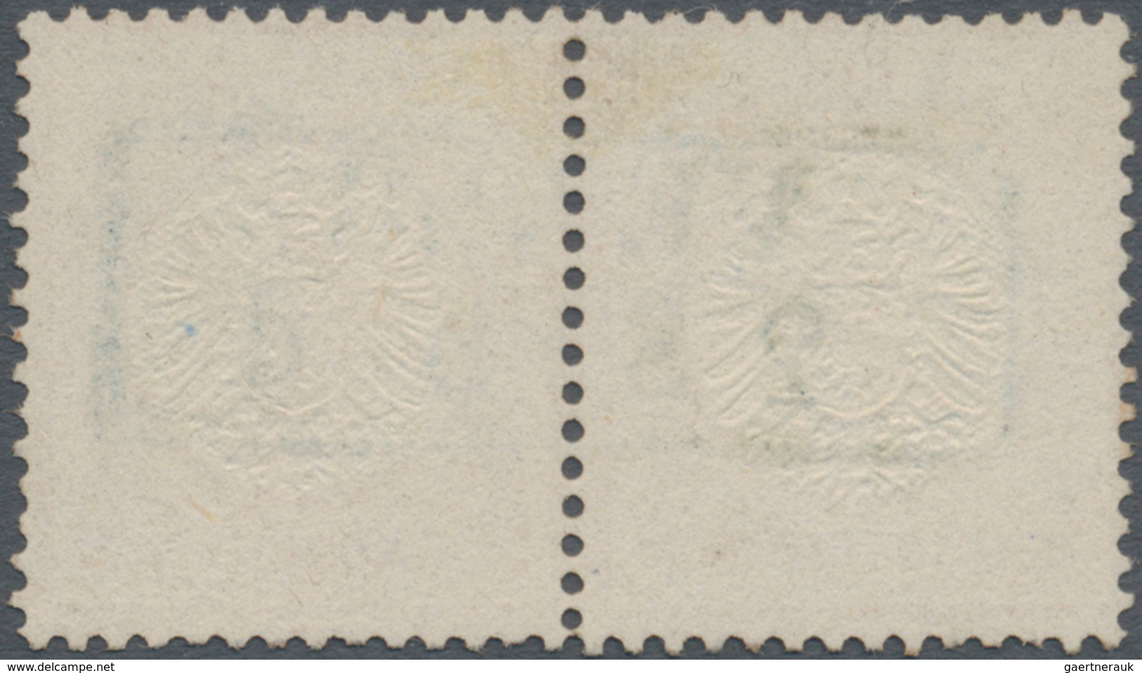 Deutsches Reich - Brustschild: 1872, "VENLO 2 8 5-6" Blauer Ra2 Auf Luxus-Paar ½ Gr. Orange, Nur Wen - Ungebraucht