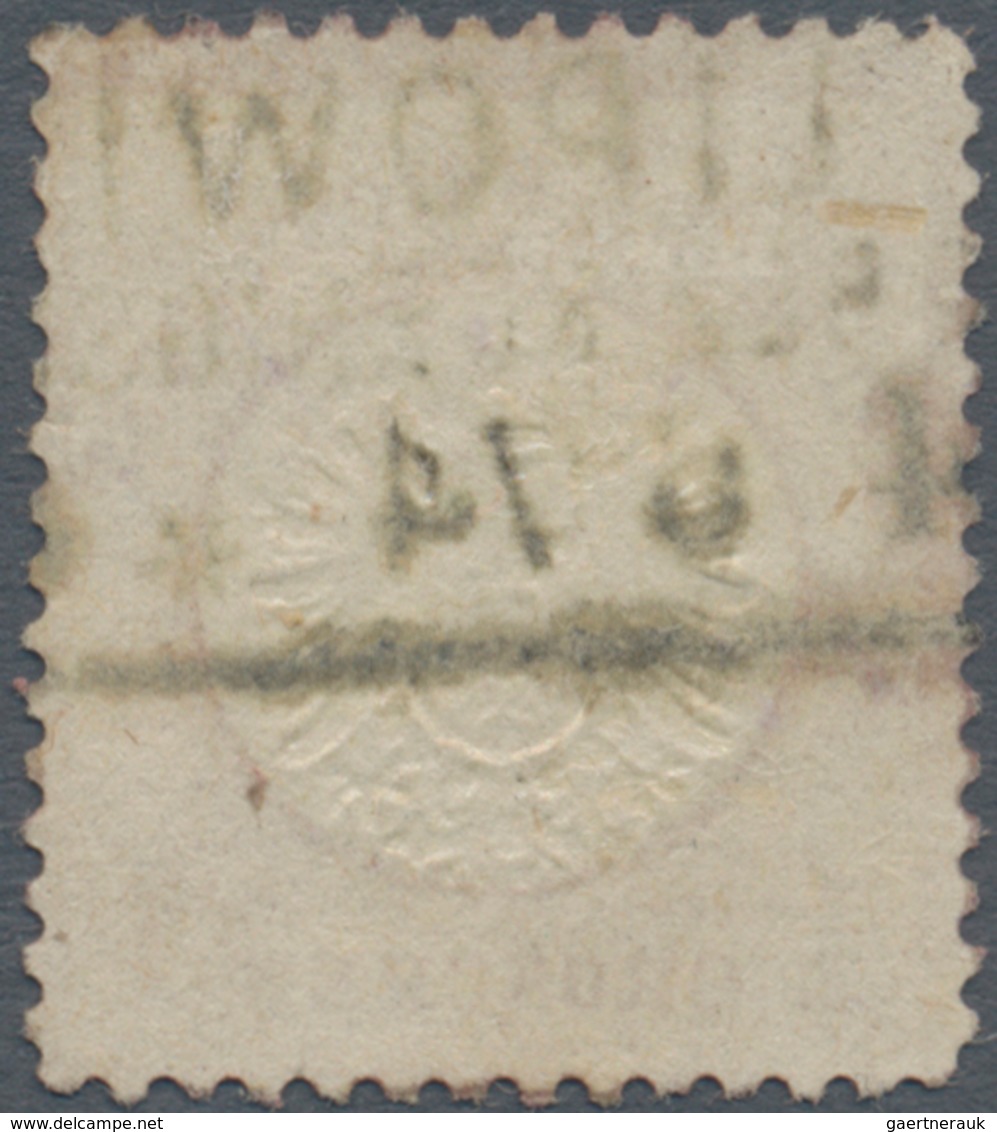 Deutsches Reich - Brustschild: 1872, Großer Schild 1 Gr. Rot Mit Bisher Unbekanntem Ra2 "LIPOWITZ Re - Unused Stamps