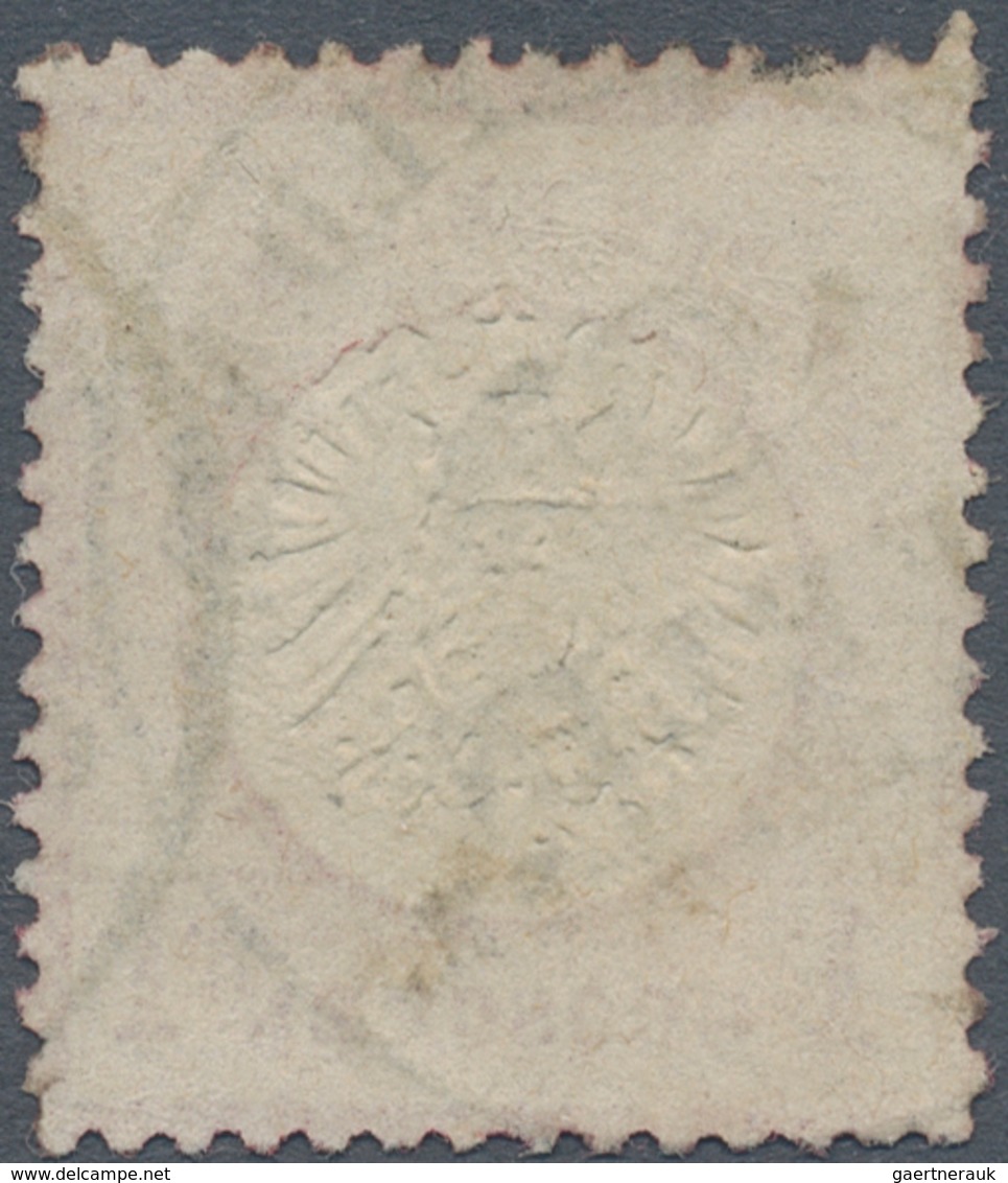 Deutsches Reich - Brustschild: 1872, Großer Schild 1 Gr. Rot Mit Sehr Seltenem Posthorn-Siegelstempe - Unused Stamps