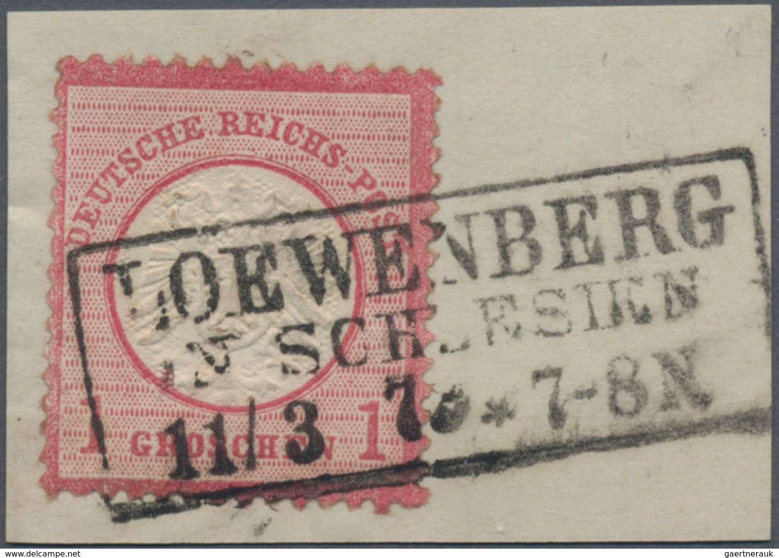 Deutsches Reich - Brustschild: 1872, 1 Groschen Karminrosa Großer Schild Mit Seltenem PRÄGEFEHLER "s - Unused Stamps