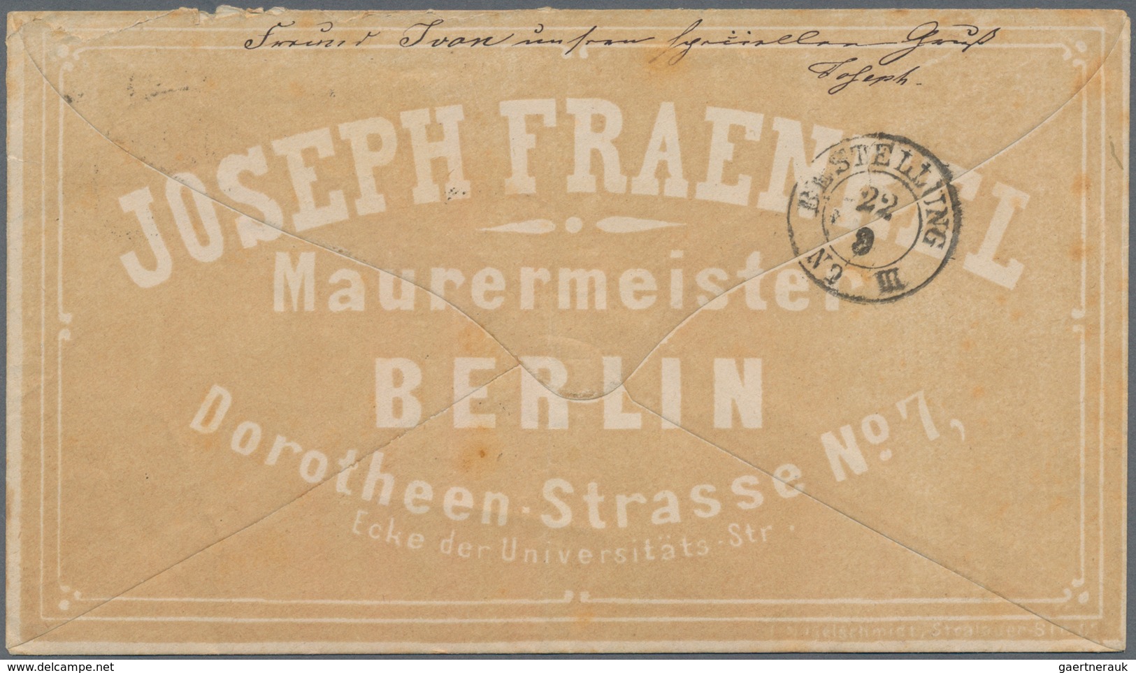 Deutsches Reich - Brustschild: 1872, 1 Groschen Karmin Großer Schild Auf Brief Mit Rückseitig Tollem - Unused Stamps