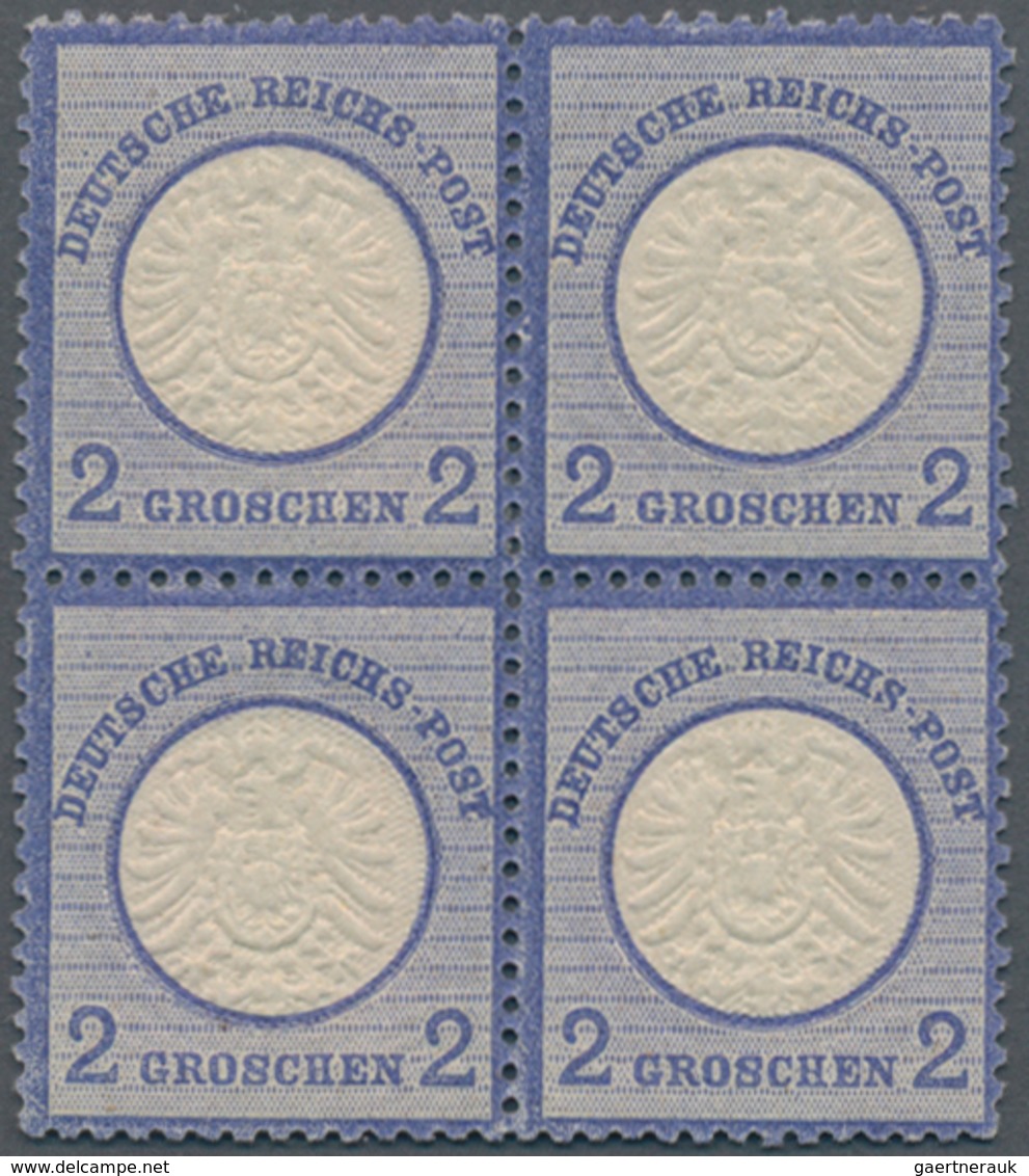 Deutsches Reich - Brustschild: 1872, Großer Schild 2 Gr Ultramarin Als Farbfrischer, Gut Gezähnter U - Ongebruikt