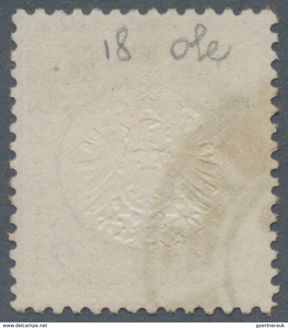 Deutsches Reich - Brustschild: 1872, 2 1/2 Groschen Großer Schild Mittelrotbraun Entwertet Mit Hufei - Unused Stamps